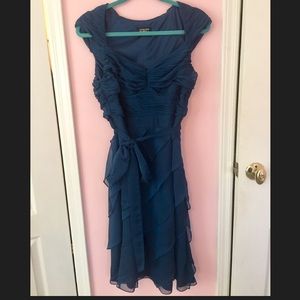 Blue ruffled dress👗